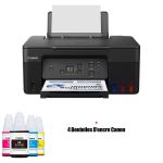 IMPRIMANTE MULTIFONCTION CANON G2470 PIXMA JET D'ENCRE COULEUR 3EN1 + 4 BOUTEILLES D'ENCRE CANON