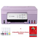 Imprimante a réservoir intégré Canon PIXMA G3430 WiFi - Purpule