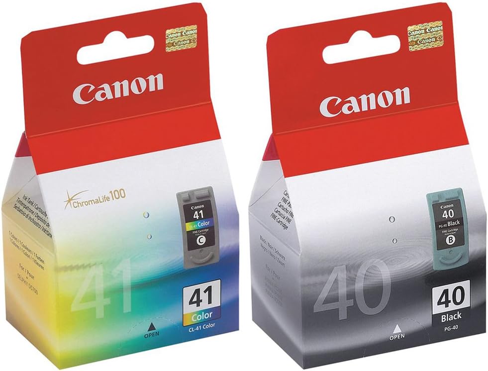 61adZr5IrWL._AC_SL1000_ PACK cartouches d'encre originales PG40 noir+CL41couleur – Image 1